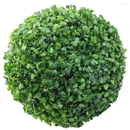 Decorative Flowers Home Accessories Party Supplies Grass Ball Green Balls Plastic Leaf Artificial Topiary Greenery