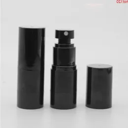 30 st 15g tom luftlös pump kosmetisk lotion grädde flaskor 15 ml svart vakuummetallbehållare