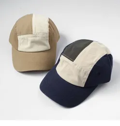 Berretti da baseball abbinati design a cinque pezzi Soft Top stile da lavoro berretto da baseball uomo e donna gioventù outdoor casual cappello di protezione solare a prova di sole