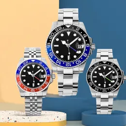 мужские автоматические часы с синим и красным ободом, дизайнерская модель, юбилейный браслет, высочайшее качество, механические часы, стеклянные часы, водонепроницаемые, дизайнерские мужские наручные часы aaa 3a