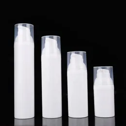 30 ml 50 ml 75 ml 100 ml Travel Pp White Airless Lotion Pump Bottle With Plastic Pump Refillable Airless Bottle F2959 AFWCI SKJFF