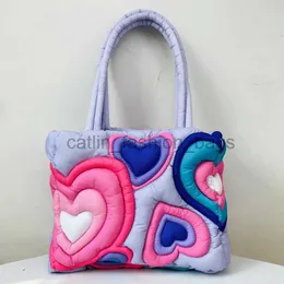 Borse a tracolla Borse per la spesa Borsa tote preppy Donna Designer di lusso eborse e portamonete con imbottitura in nylon Decorazione a fumetti Souldercatlin_fashion_bags