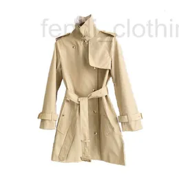 Kvinnors dike rockar Designer Luxury Designer Womens Trench Coat Windproof Jackets Casual Fashion Clothing Medium Långt dubbelbröst vindbrytare Wiw8