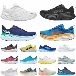 2023 Hoka One Clifton Bondi 8 Koşu Ayakkabıları Hafif Yastık Uzun Mesafe Yol Koşucu Ayakkabı Erkek Kadın Spor Ayakkabıları Bırak Kabul Edilmiş Yaşam Tarzı 36-45 238F#
