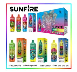 Europa najlepiej sprzedający się Sunfire Tornado 9000/9K Puff Ujeżdżalny Vape E papieros 9000 PUFF VAPE Vapes Puff Electronic Wape Vape Vape Pen Pen Pen Puff Bar