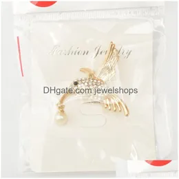 Spille, Spille Spille Spille Colibrì Animale Strass Spilla Pin Pettorale Accessori per gioielli Regalo per ragazze Gioielli in oro Dhusm