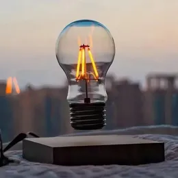ノベルティアイテム磁気浮揚ランプの創造性フローティングガラスLED電球ホームオフィスデスクデコレーションバースデーギフトテーブルナイトライト231017