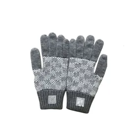 Glove Luksusowy wiatroodporność ciepła najwyższa jakość 2021HH Knit Jesienne Solid Kolor Rękawiczki Europejskie i amerykańskie projektanci dla mężczyzn damski ekran dotykowy zimowy mobil
