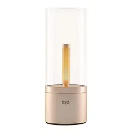 Nyhetsartiklar Yeelight Rechargable Candle Light Yellow Nightstand Lamp för sovrum vardagsrummet dating atmosfär dimbar 231113