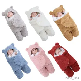 毛布かわいい新生児の男の子の女の子の女の子の毛布ぬいぐるみラップウルトラソフトフリース寝袋コットンソフトベッドベビースタッフ
