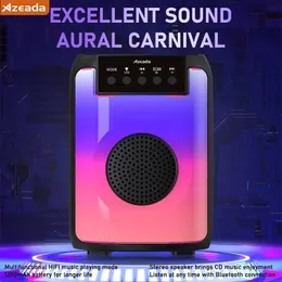 Głośniki telefonu komórkowego Azeada wielofunkcyjny głośnik Bluetooth do zewnętrznego kwadratowego tańca bezprzewodowego Wygodne śpiewanie karaoke PDS101 231018