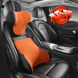 Cuscini di seduta Cuscino per il collo dell'auto Supporto per il cuscino del seggiolino per auto Cuscino lombare automatico Comodo e traspirante Memory Foam Cuscino lombare Supporto per la schiena Q231018