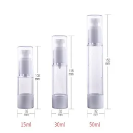 15 ml 30 ml 50 ml 80 ml 100 ml Airless-Flasche Kosmetikpaket Emulsionsflaschen Kosmetikbehälter Pumpe Reiseflasche Parfümflasche F3368 N Xqpq