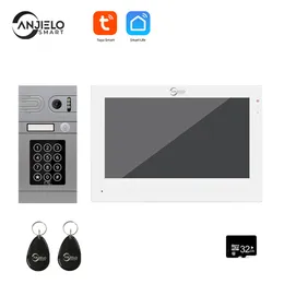 SMART TUYA 1080P WiFi Doorbell Camera Home Peephole Door Camera WiFi Video Intercom Door Support RFID Card Unlock For Home