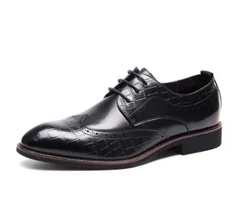Черно-белые мужские модельные туфли из воловьей кожи, модные деловые оксфорды