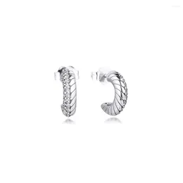 Серьги-кольца из настоящего стерлингового серебра 925 пробы, серьги-кольца со змеиным узором для женщин, ювелирные изделия Pendientes Bijoux, оптовая продажа