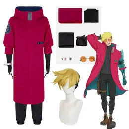 Anime Vash The Stampede Cosplay Costume Trigun Stampede Cosplay Kostümleri Erkek Tekdüzen Peruk Takım AatultCosplay için Cadılar Bayramı Parti Giysileri