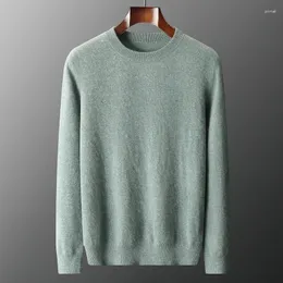 Männer Pullover Weiche Warme Männer Reinem Kaschmir Gestrickte Pullover Oneck Volle Hülse Pullover Einfarbig Männliche Kleidung