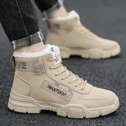 Botas neve homens inverno impermeável tênis de couro super quente pelúcia tornozelo ao ar livre masculino caminhadas bota sapatos 231018