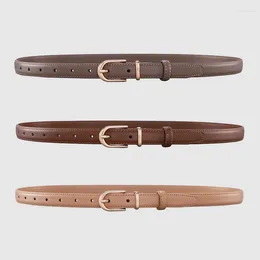 Cintos Versátil Womens Belt Luxury Designer para Mulheres Casual Couro Feminino Pin Buckle Cintura Acessórios Largura 2cm