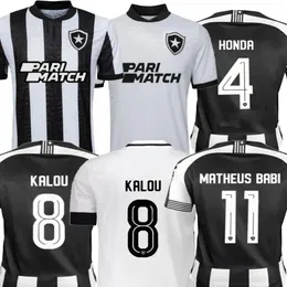 Botafogo Özelleştirilmiş 23-24 Ev Futbol Formaları Thai Kalite King Bölgeleri 9 Soares 10 O.Sauer 30 8 Kalou 11 Matheus Babi 14 M.Benevenuto 4 Honda Kendi Giyim Tasarlayın