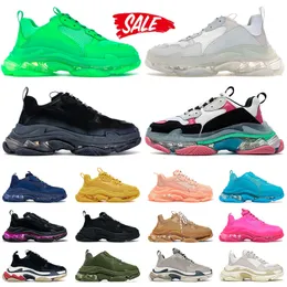 balenciaga triple s balencaigas shoes balanciaga Designer Shoes Men Sneakers Womens All Black White Clear Sole Crystal White Green Pink Beige【code ：L】Luxury Mens Shoes Trainers