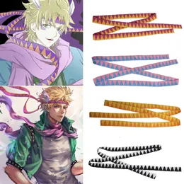 César Anthonio Zeppeli Headwear Cosplay Adereços Unissex Halloween Jojo's Bizarre Adventure Tiara de cabelo Bandcosplay