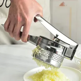 Fruktgrönsaksverktyg Potatismaskare Ricers Rostfritt stål Mud Press Maker Manual Citrus Juicer Lemon Squeezer Kitchen 231018