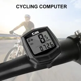 Bike Computers Cycling Wired Stopwatch Waterproof Bike Computer With LCD Digital Display Bicycle Odometer Speedometer Riding Bike Accessories 231018