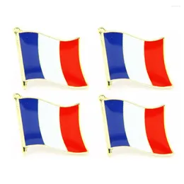 Broschen Lots 5 Stück Frankreich Nationalflagge Pin Abzeichen Land Lapei