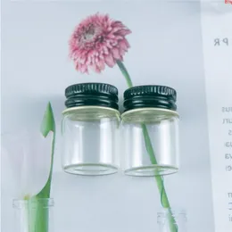 22*30*14mm 5ml Glass Bottles With Aluminium Cap Small Transparent Mini Empty Jars Botellas 100pcsgood qty Lpble