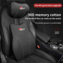 Sitt kuddar bilhals kudde justerbar huvudhållfasthet 3D Auto sittplatskuddar för Audi Q7 Nackstöddel Q231018
