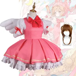 Anime Cardcaptor Sakura Kinomoto Cosplay Costume Sakura Battle Lolita Dress Party Cosplay Uniform Halloween Costume For Womencosplay