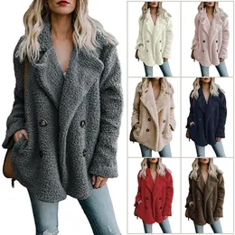 Womens Fur Faux Jocoo Jolee Women Coat Warm Autumn Winter Teddy Female Casual Oversized Soft Fluffy Fleece Jackets Overcoat 231018