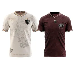 Jerseys 2023 Atletico Miniro Home Men Soccer Jersey Edition 23 24 Fred Cazares Otero Moura Elias Robinho Valdivia Adilson Santos Shirt