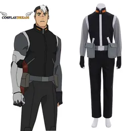 Anime Voltron: Legendary Defender Shiro Black Cosplay Costume Men's Suit Fancy Dress Halloween Carnival Party OutfitScosplay