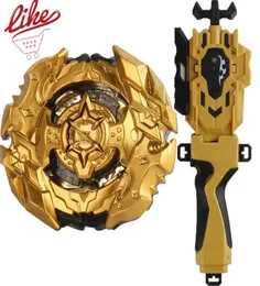 Laike Burst B-128 Alloy Cho-Z Spriggan Spryzen Gold B128 Spinning Top with Launcher Handle Set Toys for X05281791287