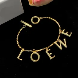 New Fashion Anagram Enamel necklace pendant asymmetric women retro earrings rose gold full diamonds ear stud hoop ladies brooch Designer Jewelry LOE-b666