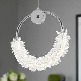 Modern Crystal Chandelier Bedside Lamp LED Hanging Bar Lighting Lighting Chandelier
