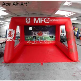 4x3 надувная футбольная стрельба, взорванная футбольная мишень, игры для детей, развлечения на свежем воздухе с бесплатной воздуходувкой-2