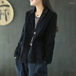 Женские куртки, вельветовый костюм, короткая куртка для женщин, осенние повседневные пиджаки в стиле ретро с длинным рукавом, одежда Y2k, пальто 2000-х годов, акция в Японии