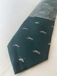 Neck Ties Back To The Future Movie Theme Time Machine Delorean Model Car Pattern Necktie Father's Day Birthday Tie 231013