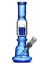 Blue Beaker 14 mm stawu Perc Water Glass Bong Hookahs Rury Percolator Retil Rig Bongs Bongs Dab Rigs