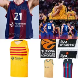 Tryck basket Barca Lassa 8 Dario Brizuela Jerseys Barcelona 44 Joel Parra 22 Jabari Parker 13 Tomas Satoransky 12 Nikola Kalinic 1 Oscar da Silva Baloncesto