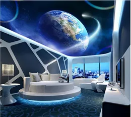 Star Sky Ceiling 3D Wallpaper Modern for Room Room Prourals Home Home Decoration Papel Papel خلفية غير منسوجة