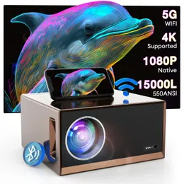 Xidu Projector 4K Android 90 Native Full HD 1080P 15000 lumens Bluetooth 51 Keystone 5G WiFi WIFI Daylight Outdoor Homeate 231018