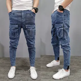Herren Hoodies Sweatshirts Cargo Hosen High Street Hip Hop Persönlichkeit Trendy Overalls Lässige Jeans Mann Baggy Hosen passende Hosen y2k 231018