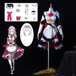 Game Genshin Impact Noelle Cosplay Costume Wig Maid Dress Halloween Costume Suit for Women Dress Role Play Outfit Full Setcosplay