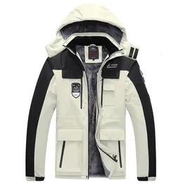 남성용 파카 파카 겨울 따뜻한 두꺼운 방수 재킷 남자 스트리트웨어 코트 아웃복 바람 방전 모자 눈 외투 옷 플러스 8xl 231017