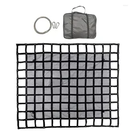 Car Organizer Truck Cargo Net Heavy Duty Bed Durable For Pickup Nets With Carabiners And
